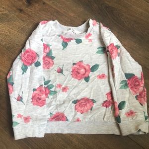 Toddler floral swearshirt